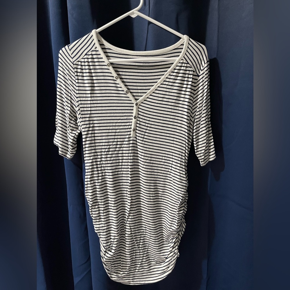 Motherhood maternity short sleeve shirt